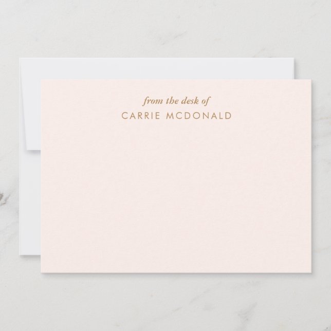 Elegant Personalised Stationery Card (Front)