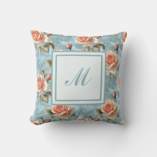 Elegant Personalised Stylish Romantic Floral Chic Cushion