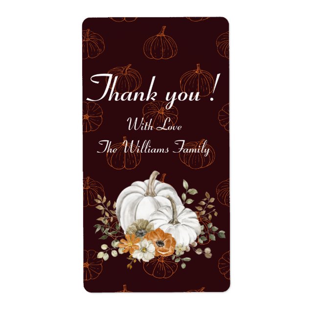 Elegant Personalised Thank you  (Front)