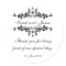 Elegant Personalised Thank You Wedding Sticker