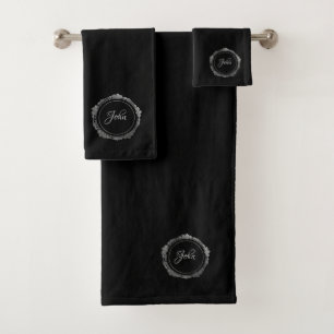 Elegant personalised Towel Set