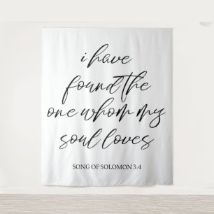 Elegant Personalised Wedding Backdrop Banner  Tapestry