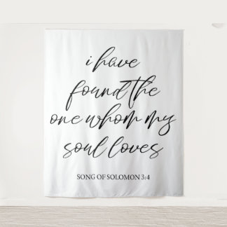 Elegant Personalised Wedding Backdrop Banner  Tapestry