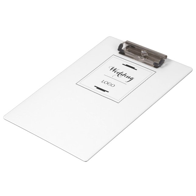Elegant Personalised Wedding  Custom Modern Gift Clipboard (Angled)