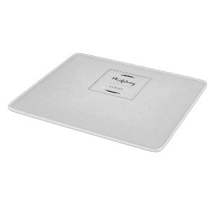 Elegant Personalised Wedding Custom Modern Gift Cutting Board
