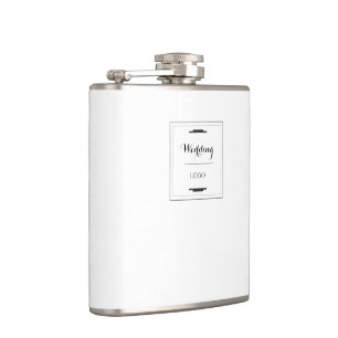 Elegant Personalised Wedding Custom Modern Gift Hip Flask