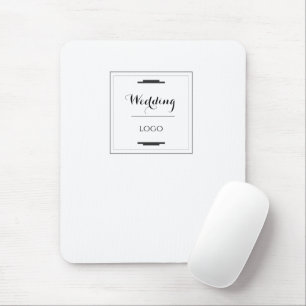 Elegant Personalised Wedding  Custom Modern Gift Mouse Mat