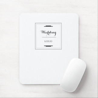 Elegant Personalised Wedding  Custom Modern Gift Mouse Mat