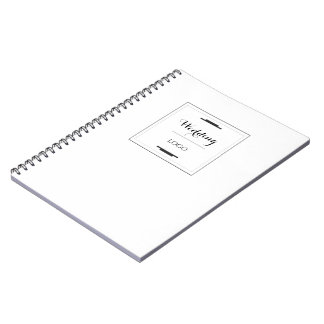 Elegant Personalised Wedding  Custom Modern Gift Notebook