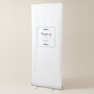 Elegant Personalised Wedding Custom Modern Gift Retractable Banner