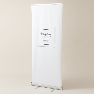Elegant Personalised Wedding Custom Modern Gift Retractable Banner