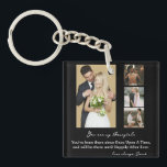 Elegant Personalised Wedding Day Photo Collage  Key Ring<br><div class="desc">Elegant Personalised Wedding Day Photo Collage Throw Pillow</div>