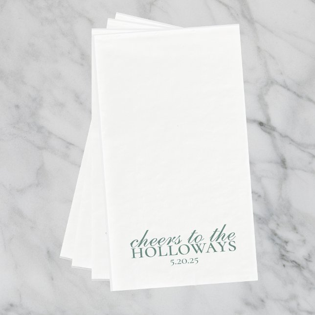 Elegant Personalised Wedding Guest Towels  Napkin (Elegant Personalized Wedding Guest Towels)