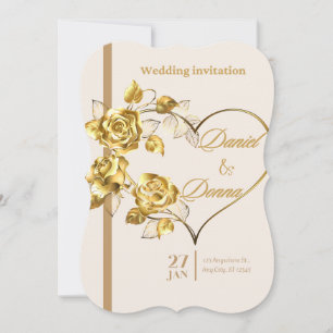 Elegant Personalised Wedding Invitation