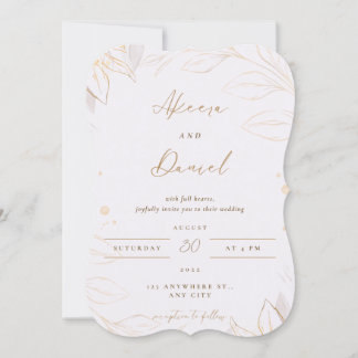 Elegant Personalised Wedding Invitation