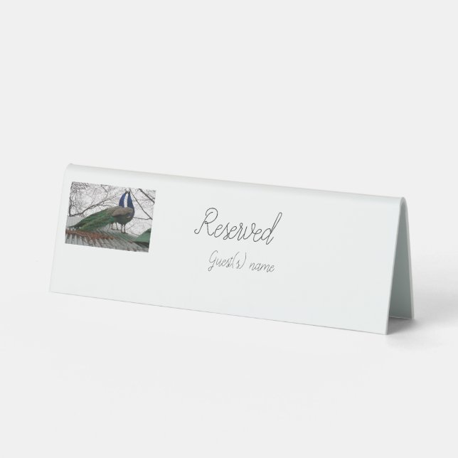 Elegant Personalised Wedding Table Tents (Front)