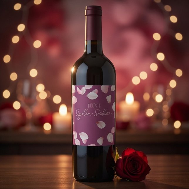  Elegant Personalised Wine Bottle Label  (Creator Uploaded)