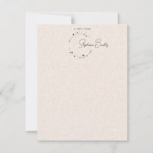 Elegant Personalised Wreath A Note From Card