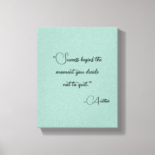 Elegant Personalised Your Favourite Quote Canvas Print