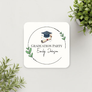 Elegant Personalized Cardboard Coasters