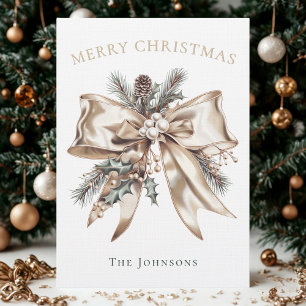 Elegant Personalized Christmas Card