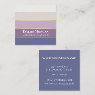 Elegant Personalized Colorblock Business Card