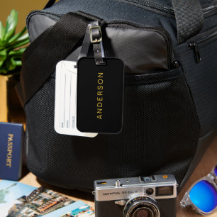 Elegant Personalized Custom Name Travel Luggage Tag