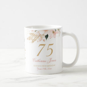 Elegant Personalized Grandmother's 75th Birthday Coffee Mug