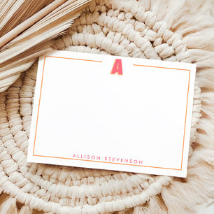 Elegant Personalized Monogram 3D Letter A Initial Card