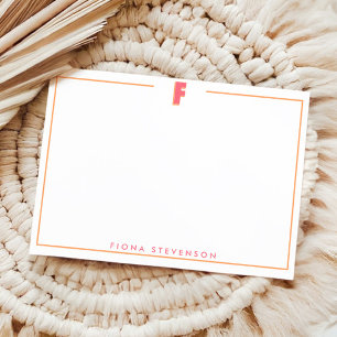 Elegant Personalized Monogram 3D Letter F Initial Card