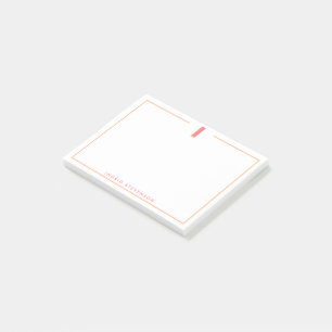 Elegant Personalized Monogram 3D Letter I Initial Post-it Notes