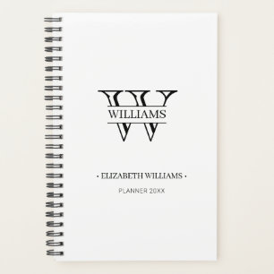 Elegant Personalized Monogram and Name Planner