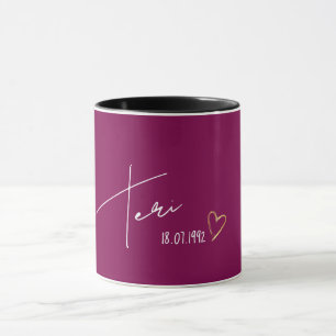 Elegant Personalized Name Modern Gift Mug