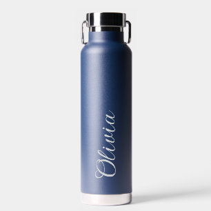 Elegant Personalized Name Script Water Bottle