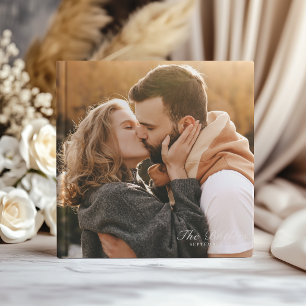 Elegant Personalized Photo Wedding  Guest Book