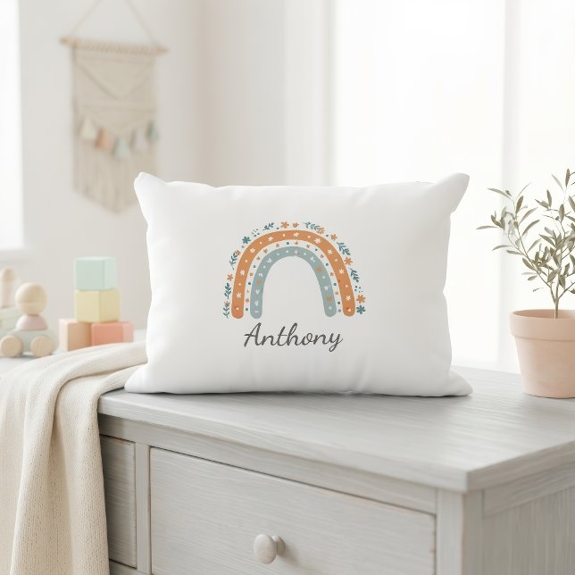 Elegant Personalized Rainbow Pillowcase  Decorative Cushion (Creator Uploaded)