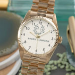 Elegant Personalized Wedding Couple Names Watch<br><div class="desc">Monogram Couple Names Botanical Elegant Pink Background Watch – Personalized Romantic Gift Celebrate love and elegance with this monogrammed couple's watch, featuring a soft pink background and customizable names. This minimalist and elegant wristwatch is the perfect personalized gift for newlyweds, engagements, anniversaries, and silver or golden weddings. Designed with a...</div>