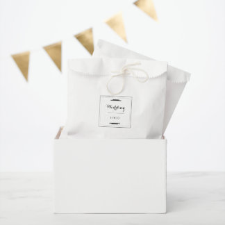 Elegant Personalized Wedding Custom Modern Gift Favour Bags