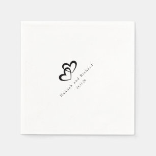 Elegant Personalized Wedding Napkins