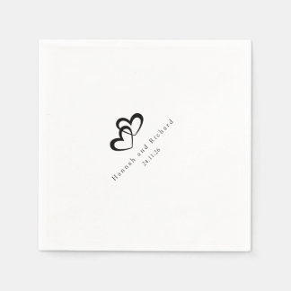 Elegant Personalized Wedding Napkins