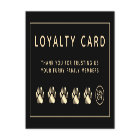 Elegant pet business loyalty card 