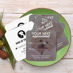 Elegant Pet Care Appointment Card with Logo