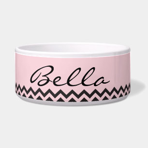 Elegant Pet Dish, Customisable name & Colour