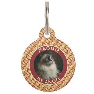 Elegant Pet Owner Gift Ethnic Pattern Tag