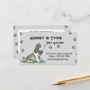 Elegant Pet Salon Appointment  Card