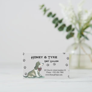 Elegant Pet Salon Appointment Card