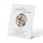 Elegant Pet Signature Drinks Wedding Bar