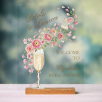 Elegant Petals and Prosecco Floral Welcome