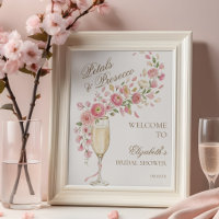 Elegant Petals and Prosecco Floral Welcome