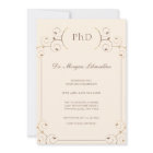 Elegant PhD Gold Tan Graduation